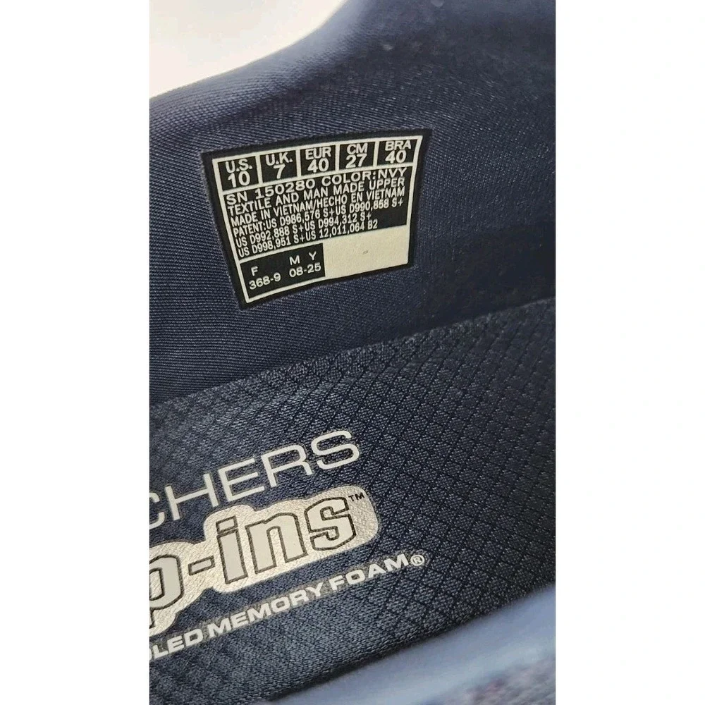 Womans Shoes SKECHERS Summits-Lunar Glow Hands Free Slip-Ins Sneakers Blue Sz 10